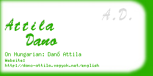 attila dano business card