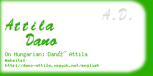 attila dano business card